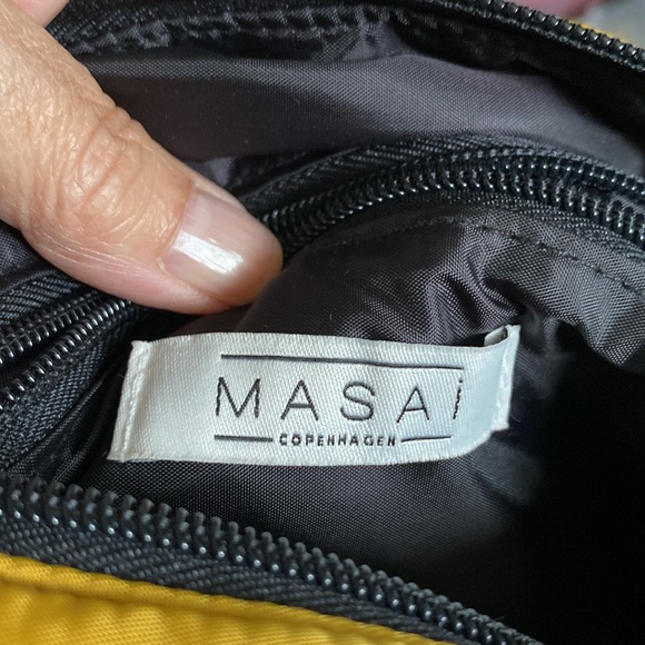 Masai Copenhagen Ramona Stylish Crossbody Yellow and Black Bag - Picture 10 of 17